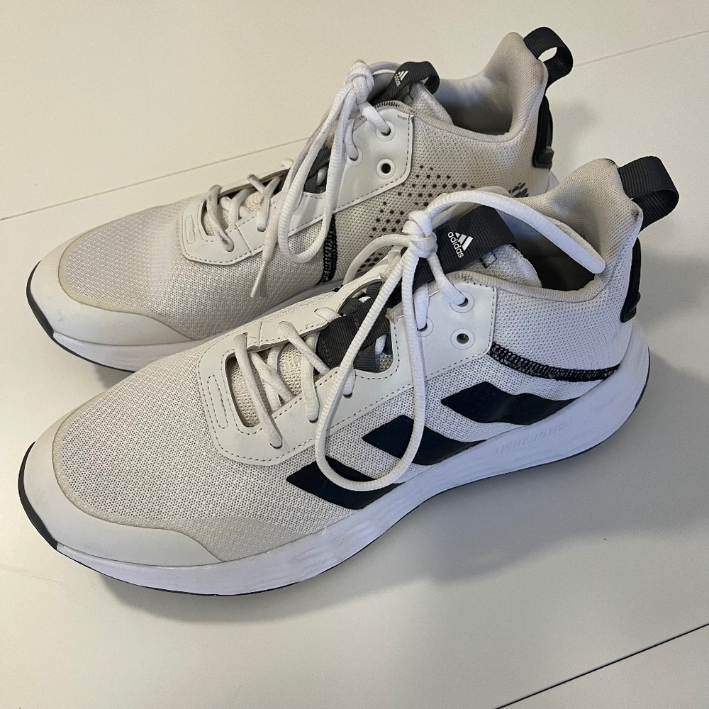 White and Black Adidas